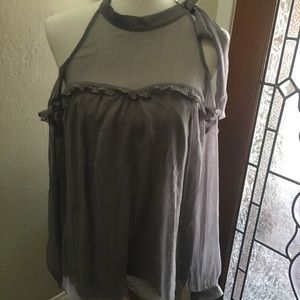 Torrid Sheer cold shoulder top